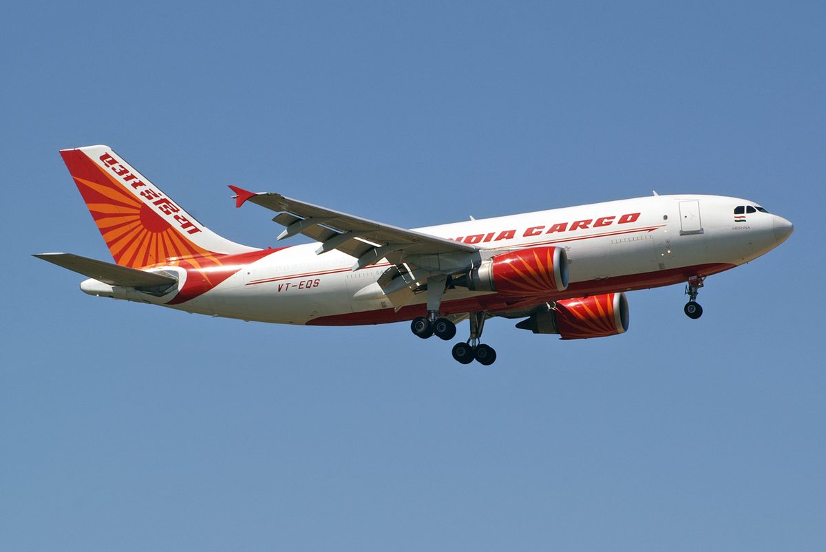 Air India Cargo aircraft on approach